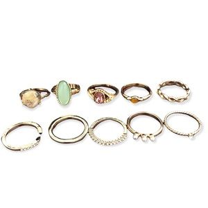Torrid-Ten Gold Tone Rings